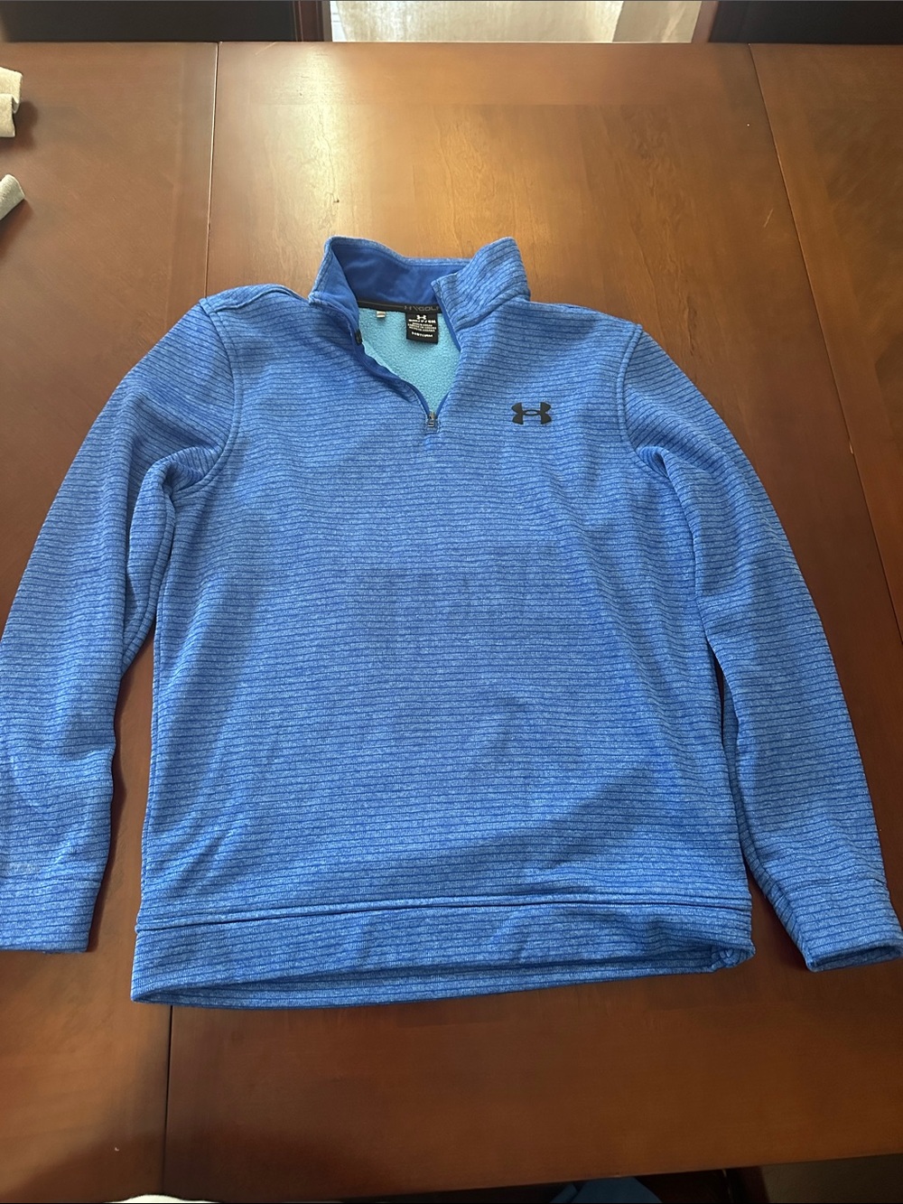 Under Armour Blue Heather Quarter-Zip Performance Pullover